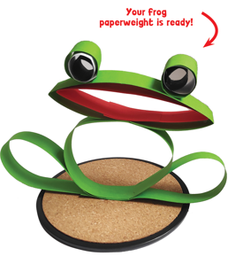 Frog Paperweight Using chart paper, make a frog paperweight this monsoon